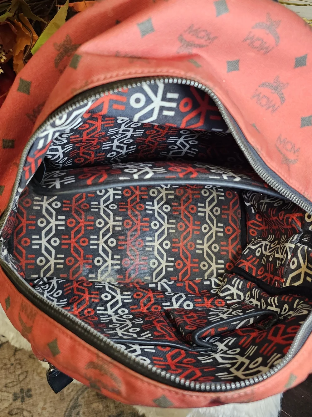 MCM x EKOCYCLE x Will.i.am Limited Edition Red Stark Backpack - Rare!
